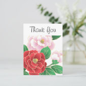 Fijne Japanse Cute Cool Girly Retro Floral Briefkaart (Staand voorkant)
