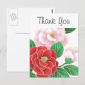 Fijne Japanse Cute Cool Girly Retro Floral Briefkaart (Voorkant / Achterkant)