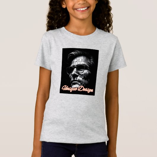Fijne jersey T-shirt voor meisjes (Voorkant)
