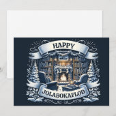 Fijne Jolabokaflod Feestdagenkaart (Voorkant / Achterkant)
