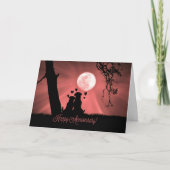 Fijne Jubileum Cute Puppy Love Dog Kaart (Voorkant)