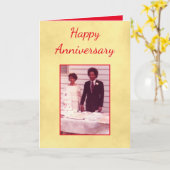 Fijne Jubileum fotokaart Kaart (Gele Bloem)