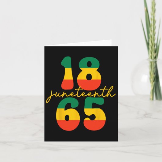 Fijne Juneteenth Is Mijn Onafhankelijkheidsdag Kin Kaart (Voorkant)