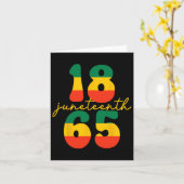 Fijne Juneteenth Is Mijn Onafhankelijkheidsdag Kin Kaart (Gele Bloem)
