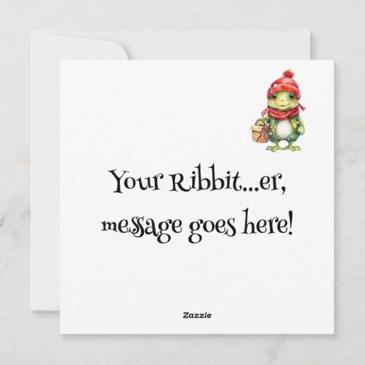 Fijne Kabouter Kerst Kaart (Achterkant)