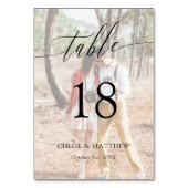 Fijne kalligrafie - Aangepaste foto Kaart (Voorkant)