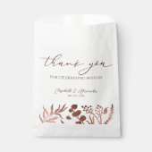 Fijne kalligrafie | Dank je bruiloft Bedankzakje (Voorkant)