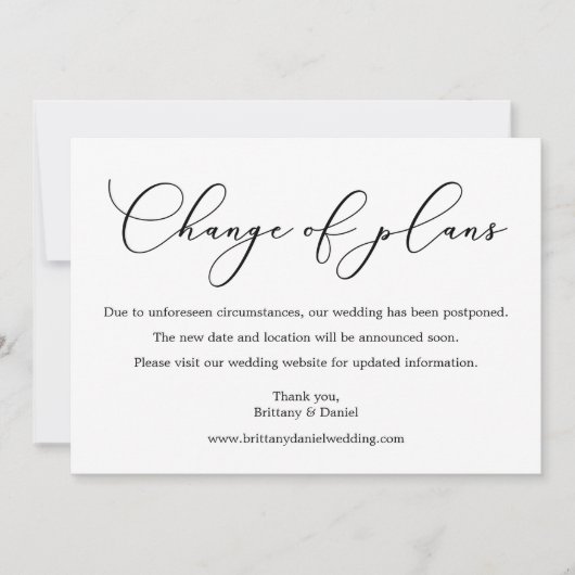 Fijne kalligrafie De verandering van de Kaart van  (Voorkant)