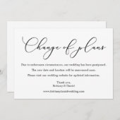 Fijne kalligrafie De verandering van de Kaart van  (Voorkant / Achterkant)