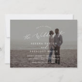 Fijne kalligrafie Horizontale donkere foto's bruil Kaart (Voorkant)