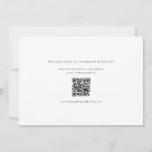 Fijne kalligrafie Moderne Eenvoudige Trouwdag Save The Date (Achterkant)