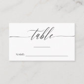 Fijne kalligrafie - Namen en huwelijksdatum Plaatskaartje (Voorkant)