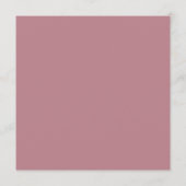 Fijne kalligrafie Roze Trouwdagprogramma Programmakaart (Achterkant)