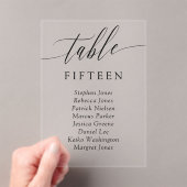 Fijne kalligrafie tafel plaatskaart (Insitu (Draagbaar))