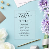 Fijne kalligrafie tafel plaatskaart (Insitu (Huwelijk))
