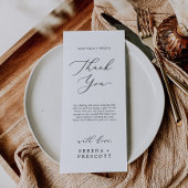 Fijne kalligrafie Thee Dank je wel Kaart ontvangen