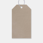 Fijne kalligrafie | Welkom Kraft Wedding Cadeaulabel (Achterkant)