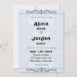 Fijne kant - bruiloft uitnodiging