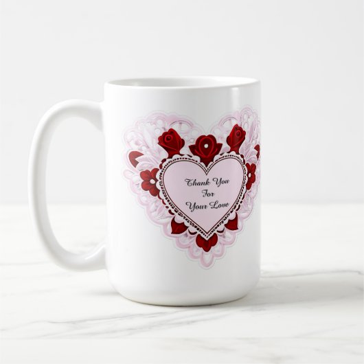 Fijne Kant Hart Kaart Koffiemok (Links)