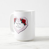 Fijne Kant Hart Kaart Koffiemok (Voorkant links)