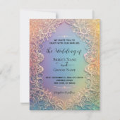 Fijne Kanten Trouw Uitnodiging  (Voorkant)