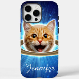 Fijne kat in de ruimte. iPhone 16 pro max hoesje
