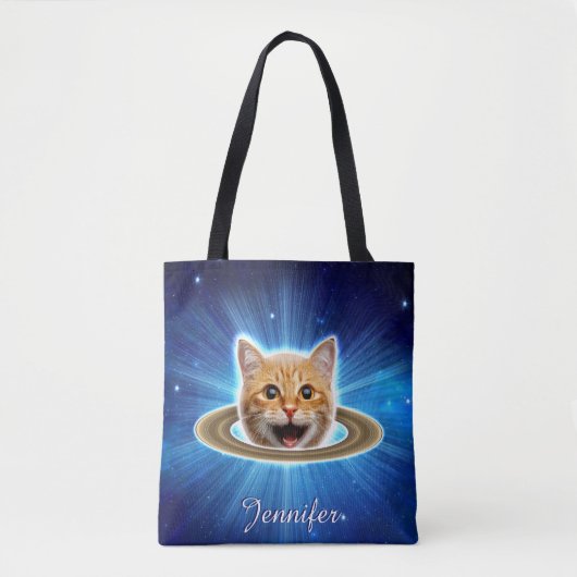 Fijne kat in de ruimte. tote bag (Voorkant)