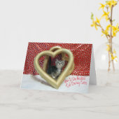 Fijne Kat Papa's Dag - Vaderdag Kaart (Gele Bloem)