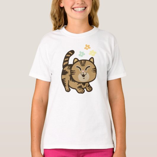 Fijne kat t-shirt (Voorkant)