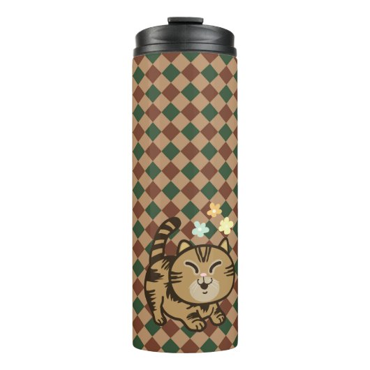 Fijne kat thermosbeker (Voorkant)