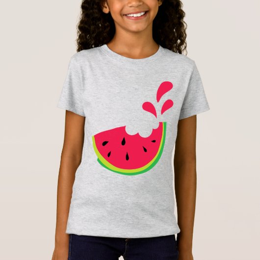 Fijne katoenen T-shirt voor meisjes (Voorkant)