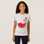 Fijne katoenen T-shirt voor meisjes (Voorkant volledig)