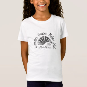 Fijne katoenen T-shirt voor meisjes een sjabloon
