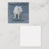 Fijne kattendag! notitiekaartje (Voorkant / Achterkant)