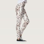 Fijne Kersenbloesem Ontwerp Leggings (Rechts)
