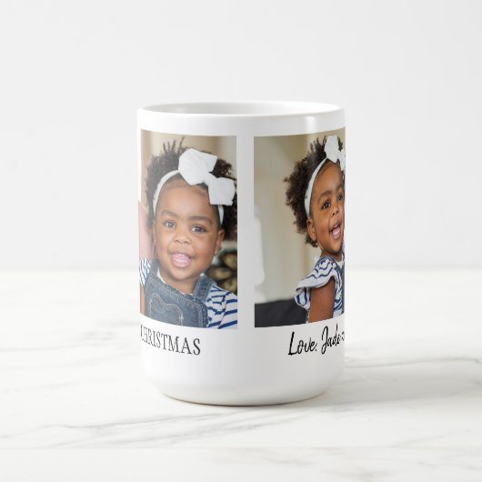 Fijne kerst 2 fotoserie Grootouder Koffiemok (Center)