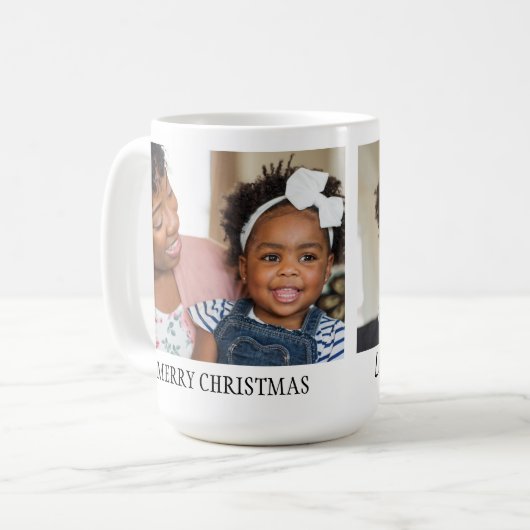 Fijne kerst 2 fotoserie Grootouder Koffiemok (Voorkant links)