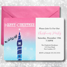 Fijne kerst Big Ben met de Kerstman