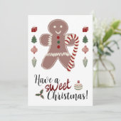 Fijne kerst feestdagenkaart (Staand voorkant)