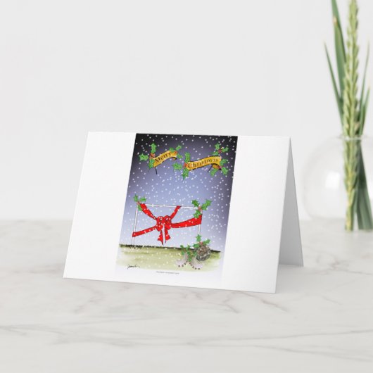 Fijne kerst football fans feestdagen kaart (Voorkant)