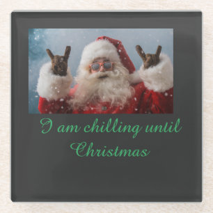 Fijne kerst glazen onderzetter