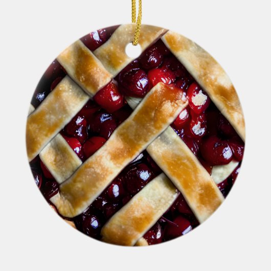 Fijne kerst | Grappig eten Pun Keramisch Ornament (Voorkant)