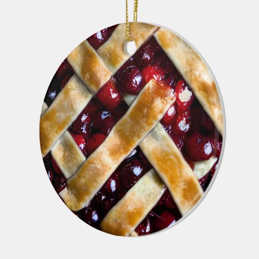 Fijne kerst | Grappig eten Pun Keramisch Ornament (Links)