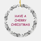 Fijne kerst | Grappig eten Pun Keramisch Ornament (Achterkant)