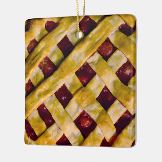 Fijne kerst | Grappig eten Pun Keramisch Ornament (Links)