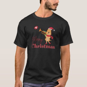 Fijne kerst grappige hond T-Shirt