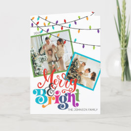 Fijne kerst & heldere kerstfeestelijke fotokaart feestdagen kaart