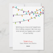 Fijne kerst & heldere kerstfeestelijke fotokaart feestdagenkaart (Achterkant)