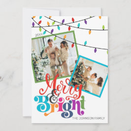 Fijne kerst & heldere kerstfeestelijke fotokaart feestdagenkaart