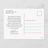 Fijne kerst & heldere kerstfeestelijke fotokaart feestdagenkaart (Achterkant)